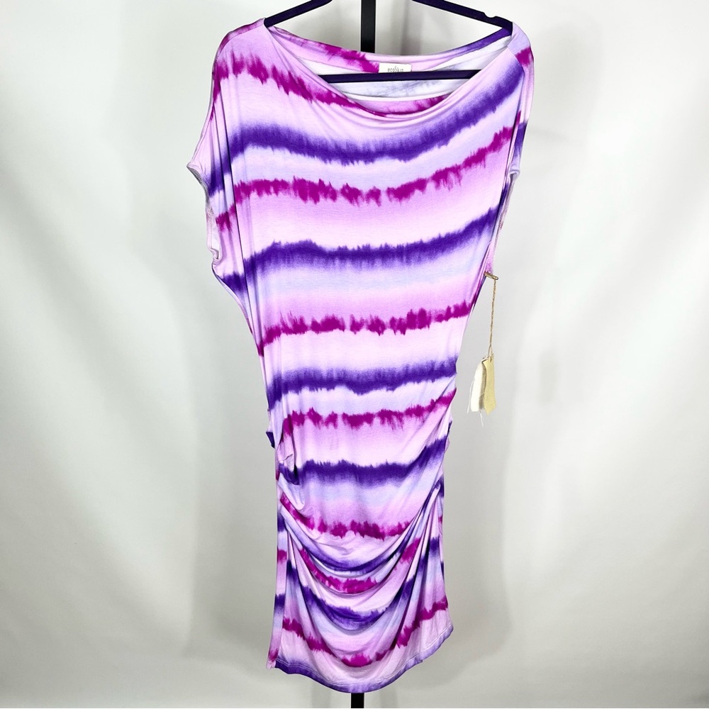 EcoSkin Purple Tie Dye Dress Size Large